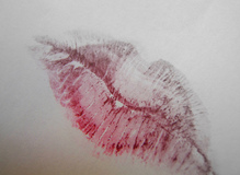 messy lipstick
