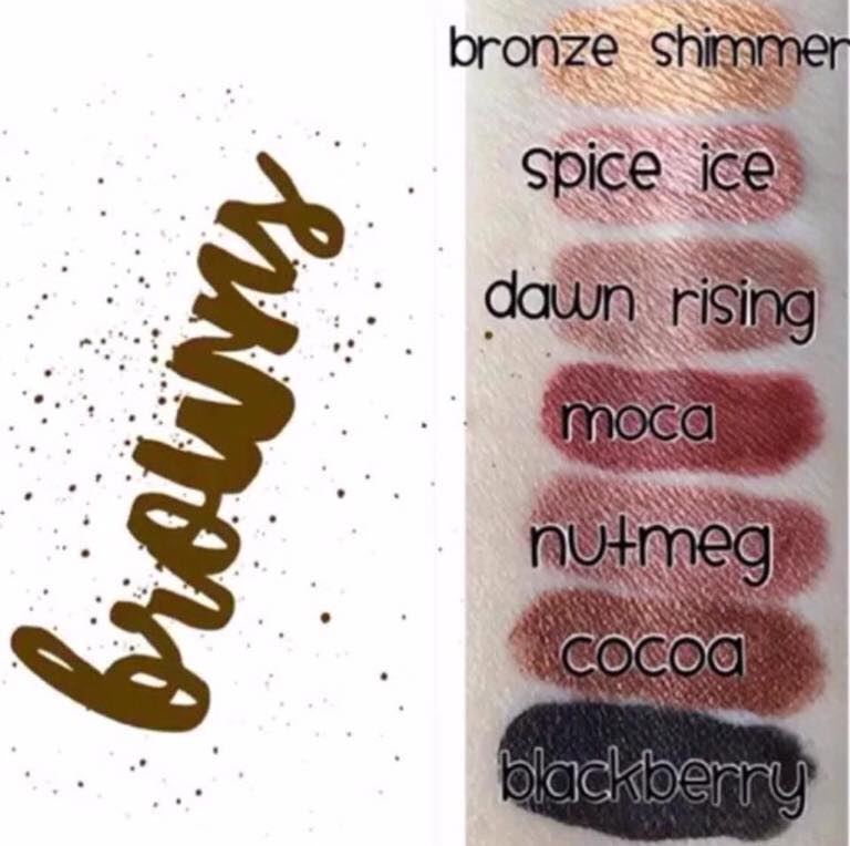 Brown lip colors by LipSense