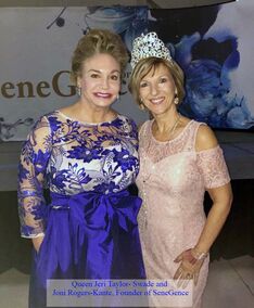 Queen Jeri Taylor-Swade with Joni Rogers-Kante, Founder of SeneGence International 