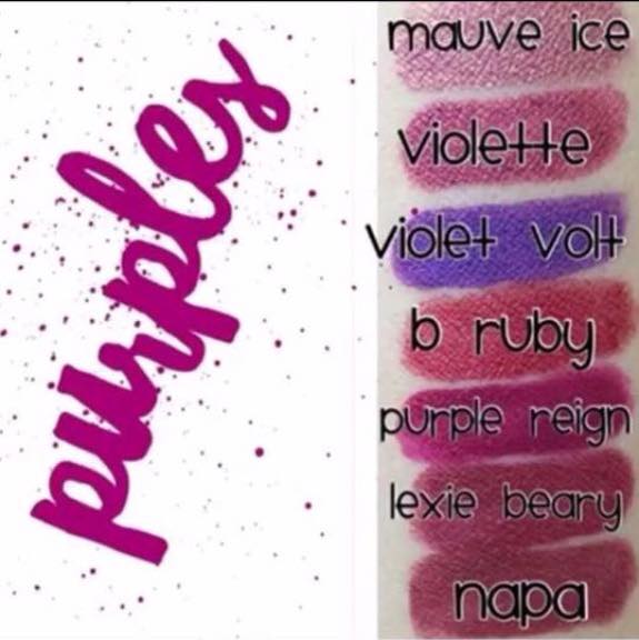 purple lip colors by LipSense